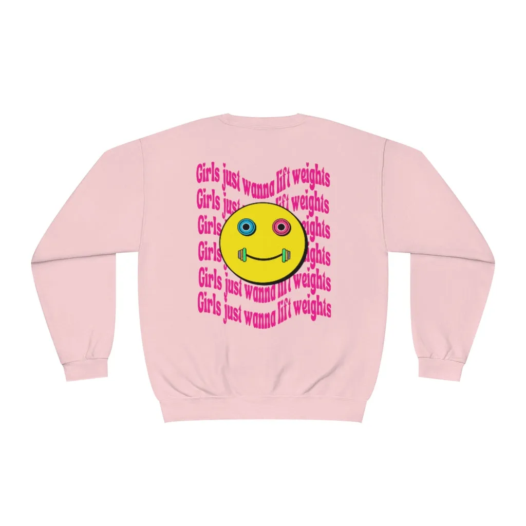 GIRLS JUST WANNA LIFT WEIGHTS- CREWNECK