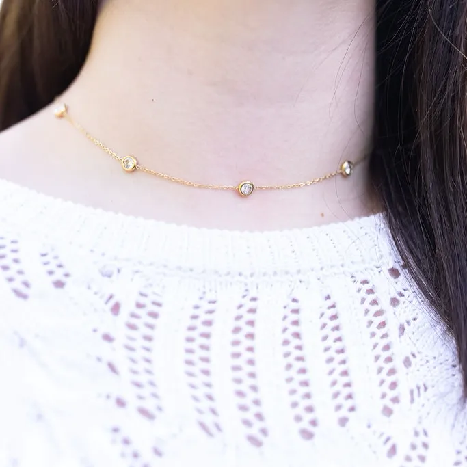 Gold Station Necklace