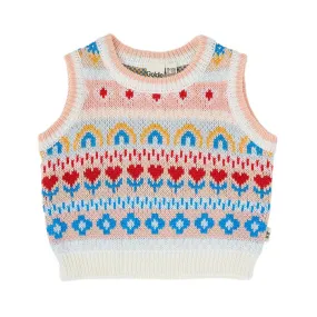 Goldie And Ace Matilda Sweater Vest - Peach