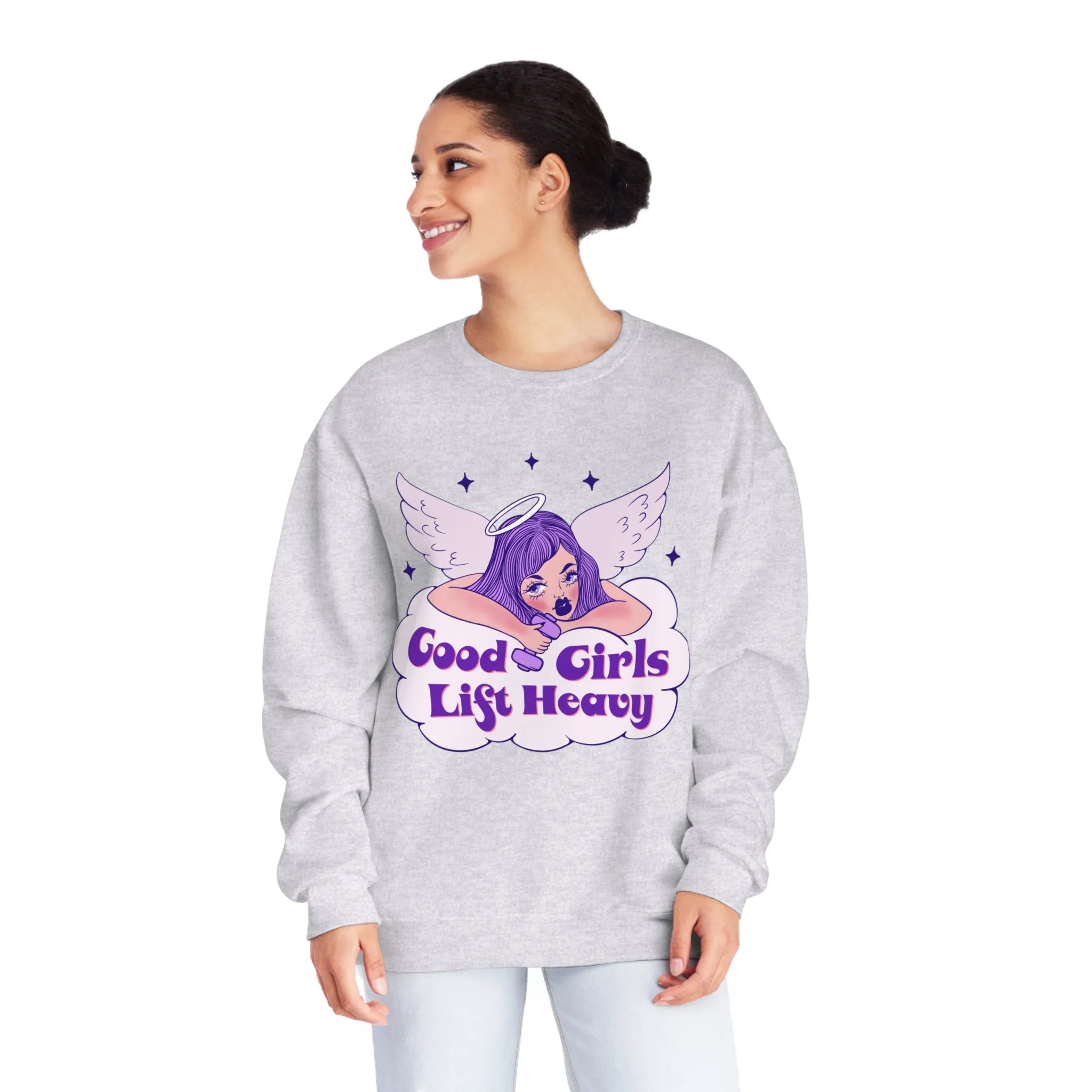 GOOD GIRLS LIFT HEAVY- CREWNECK