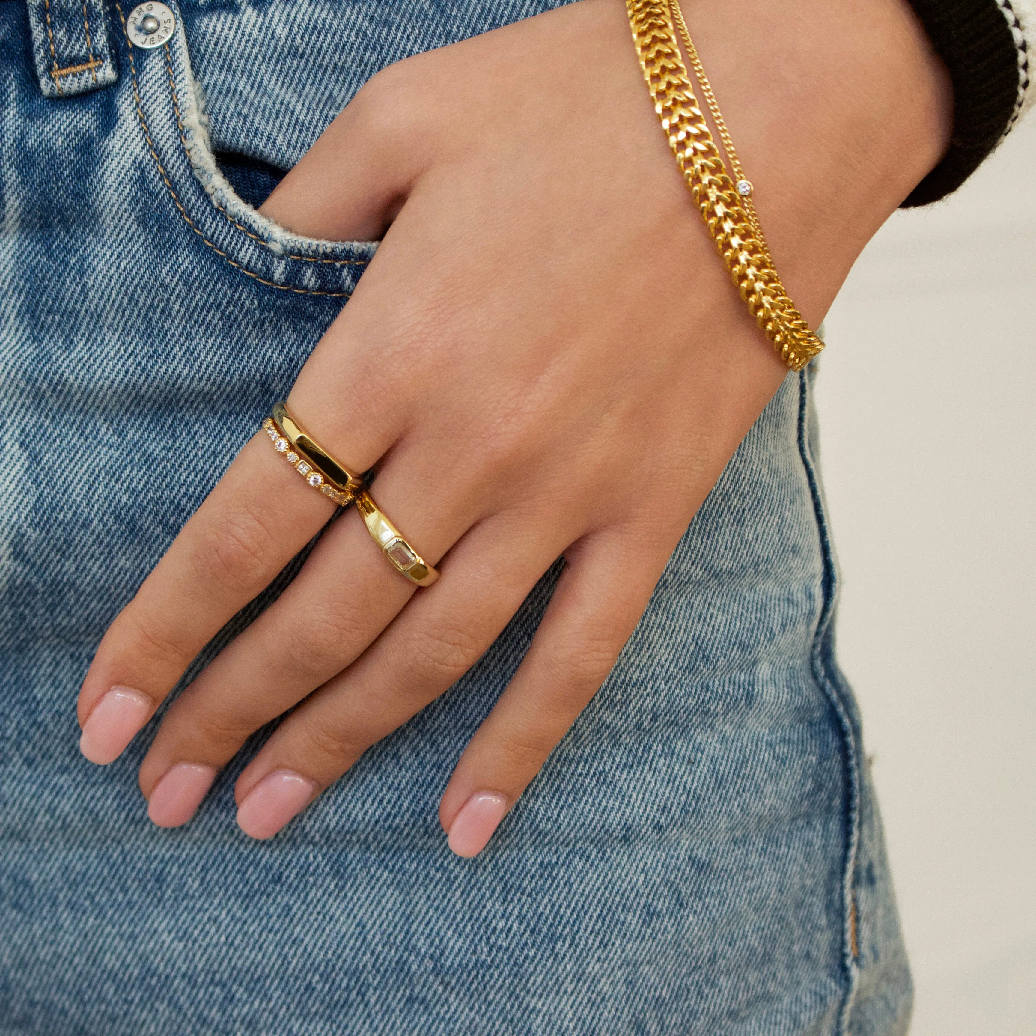 Green Amethyst Luxe Statement Ring