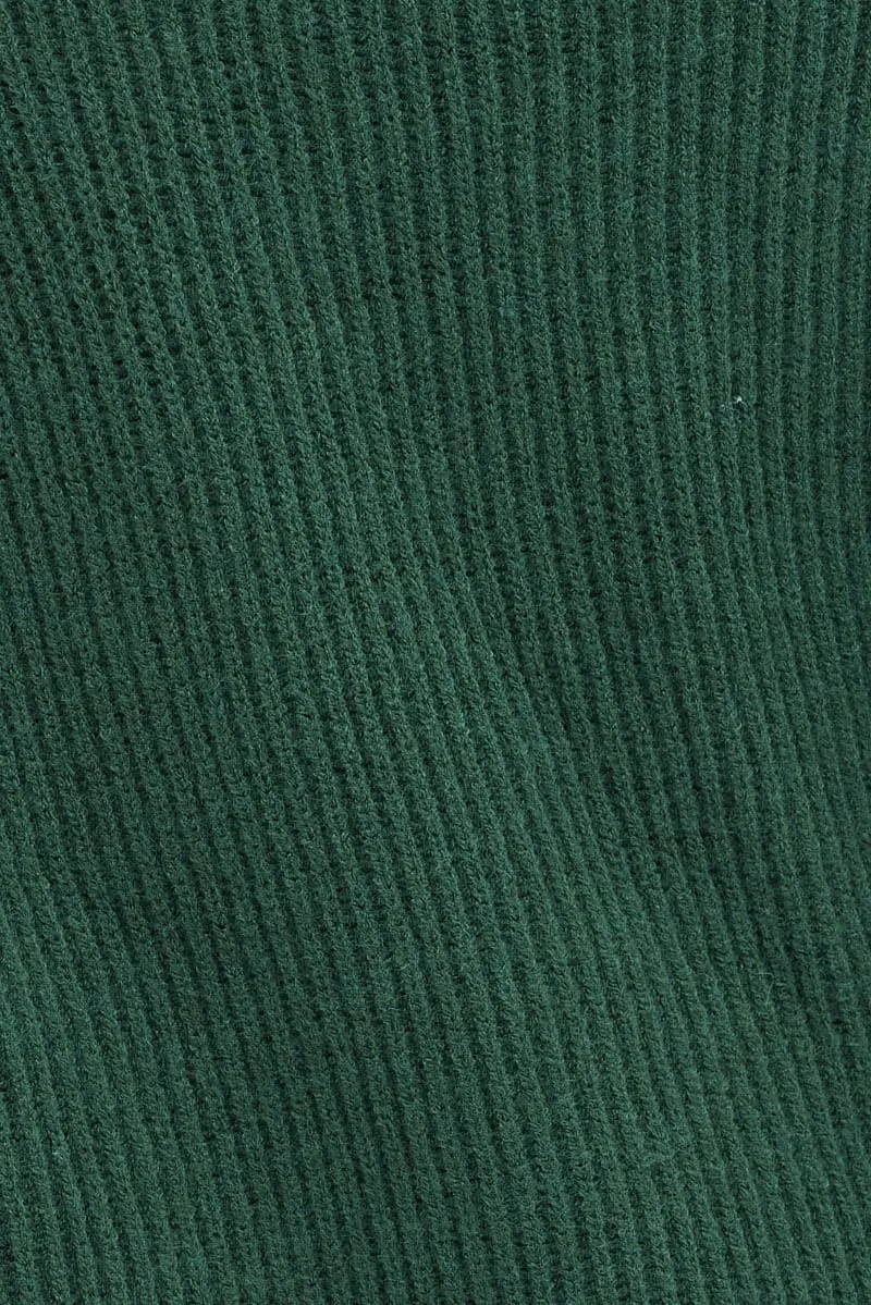 Green Longline Cardigan