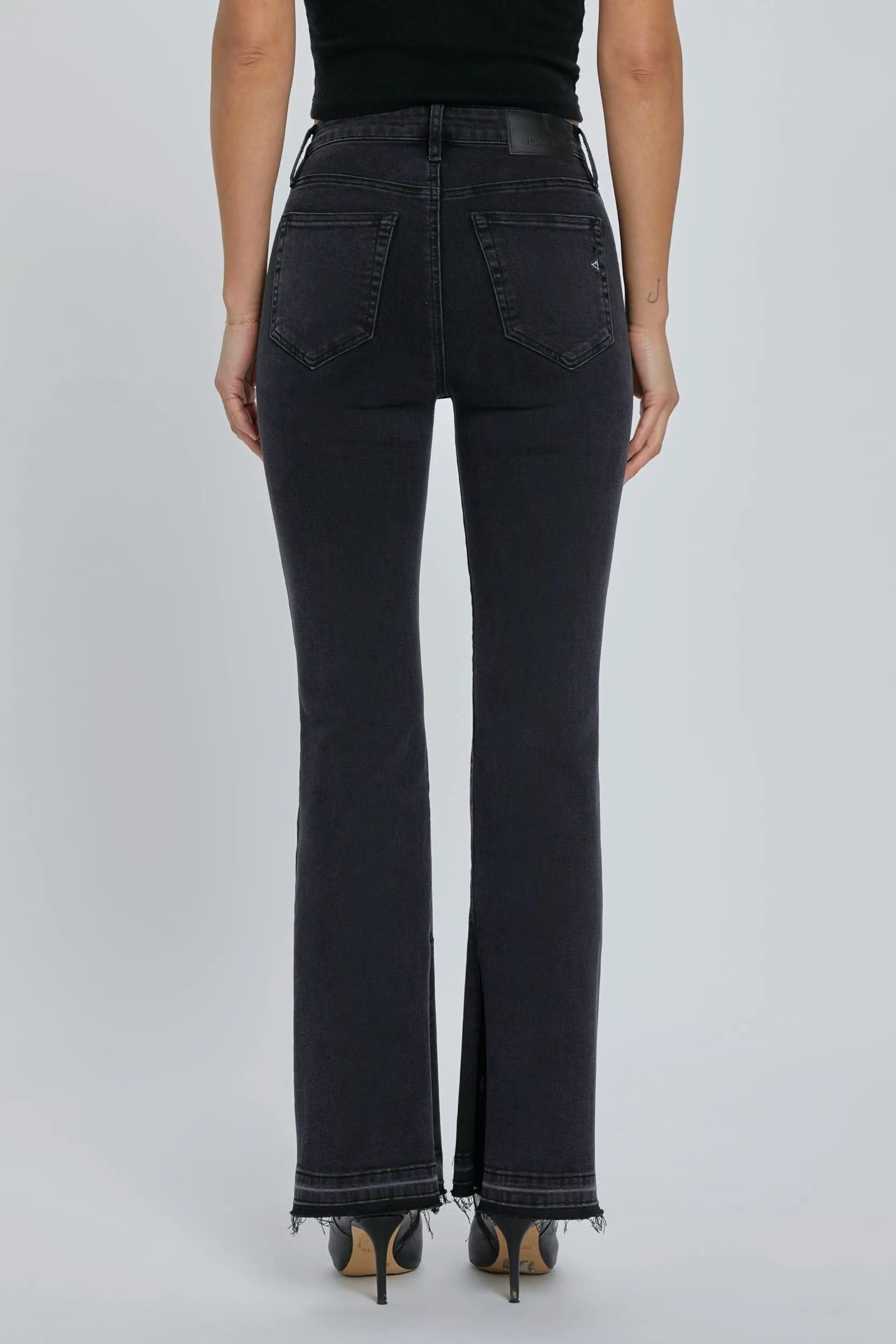 Hidden Let Out Flare Jeans