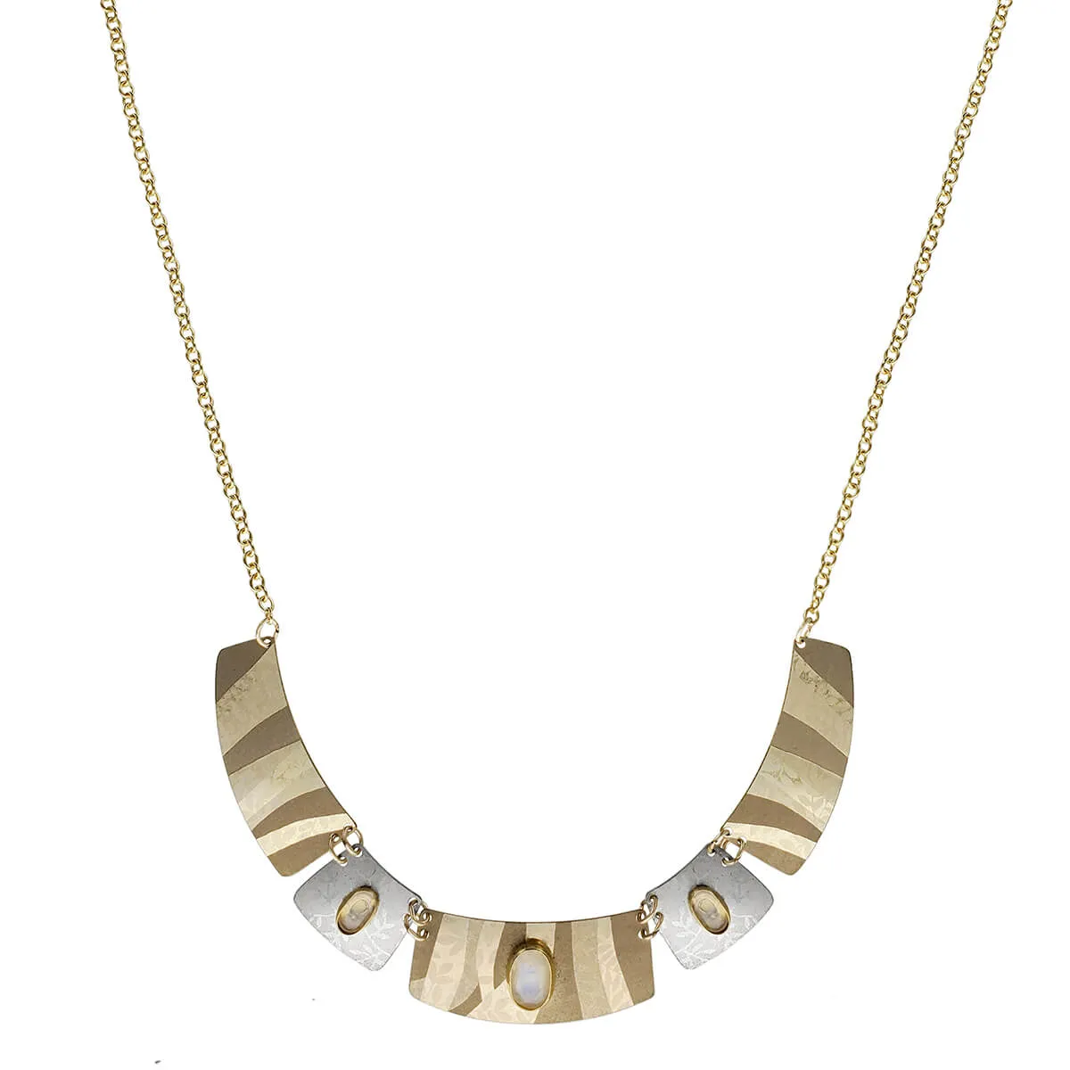 Holly Yashi Golden Branch Moonstone Links Necklace