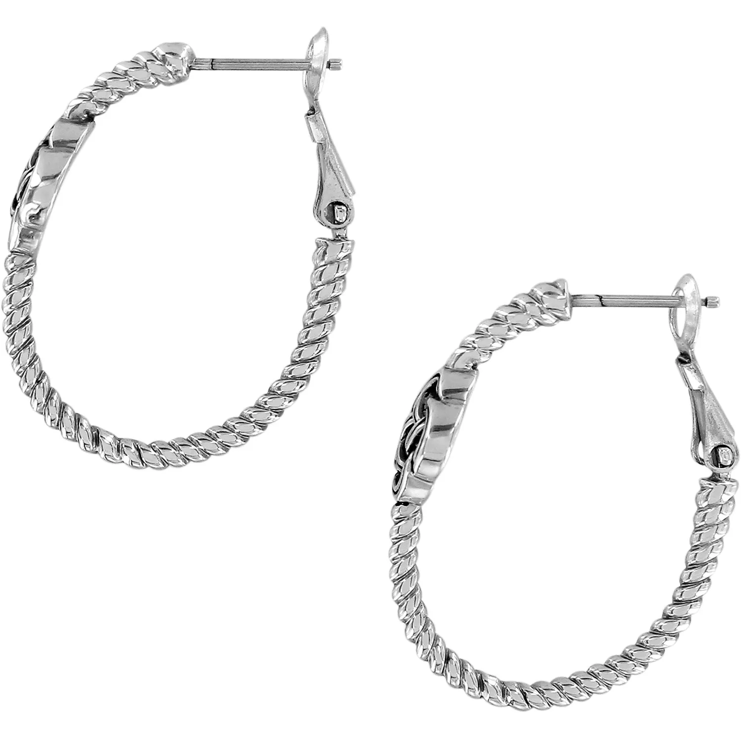 Interlok Knot Rope Hoop Earrings