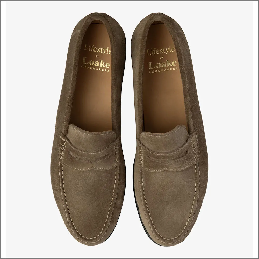 Loake Jefferson Flint Suede Loafer*