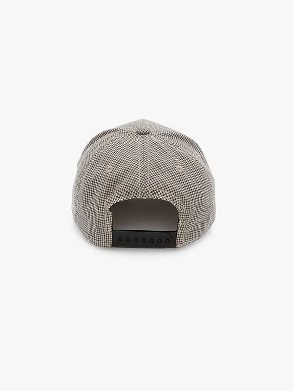 Logo Cap in Dogstooth Check