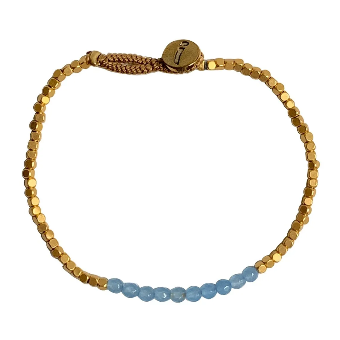 LULU FLASH GOLD BLUE CHALCEDONY