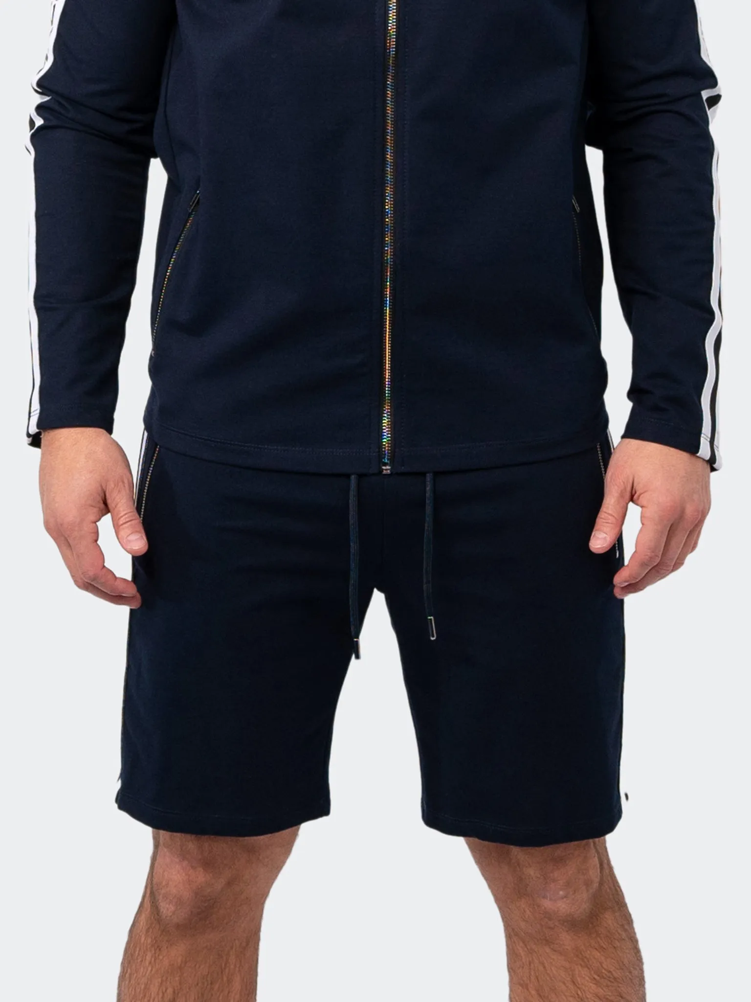 Maceoo Short-Sleeve Athleisure | Shorts Track Blue