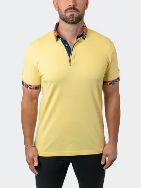 Maceoo Stretch Short-Sleeve Polos | Polo MozartSolid 33 Yellow