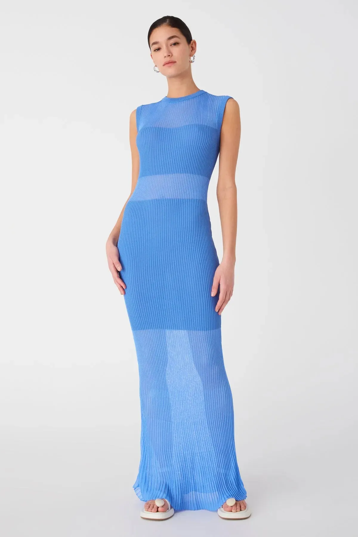 Misha | Elyna Midi Dress - Marina Blue