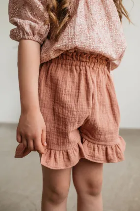 Muslin skirtshorts - Rust