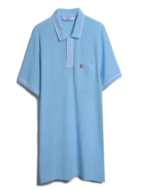 Original Penguin Archive EARL Mesh Polo Shirt/Cool Blue - New AW23