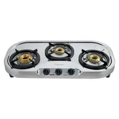 Pigeon Elegance Cook Top 3110 DT LPG Stove, 3 Burner