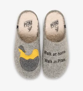 Pitas chick wool mule slippers