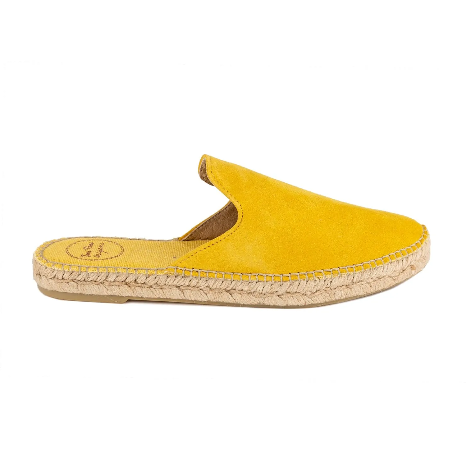 Plain Suede Leather Wedge Espadrille for Women - Ona-A