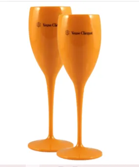 Plastic Champagne Flute - Orange