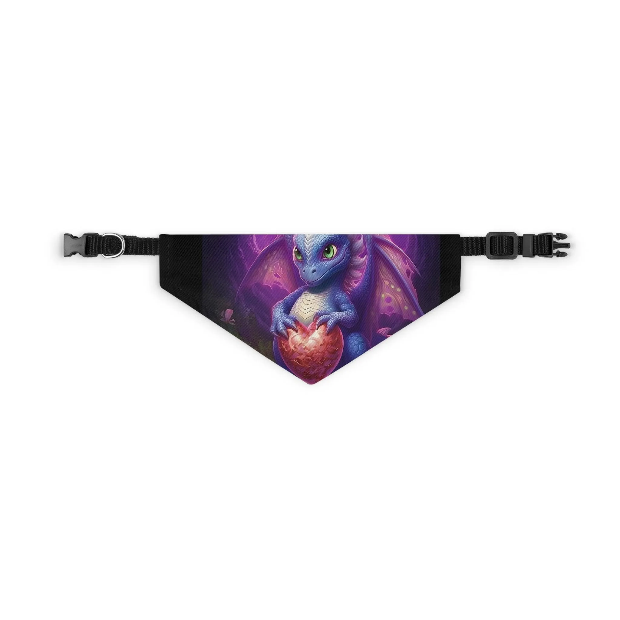 Playful Baby Dragon Pet Bandana Collar - Express Your Pet's Unique Style