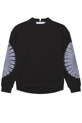 Proenza Schouler White Label Ring Tie Dye Sweatshirt - Black/ Off White