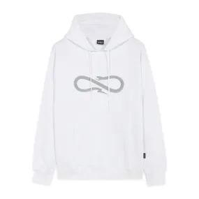 Propaganda Sweatshirt with hood and kangaroo pocket Logo Hoodie 22FWPRFE807-02 white