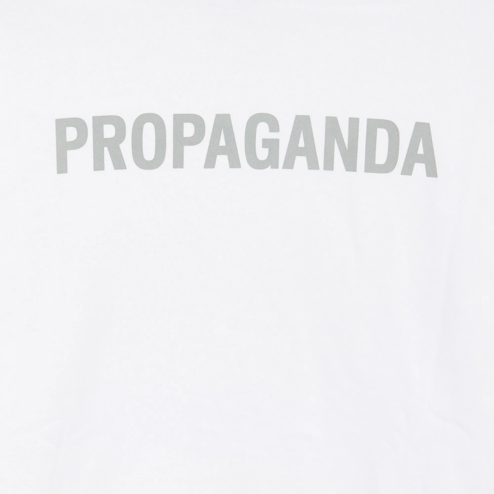 Propaganda Sweatshirt with hood and kangaroo pocket Logo Hoodie 22FWPRFE807-02 white