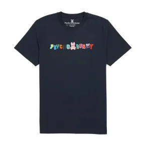 Psycho Bunny Mens Fulton Graphic Tee - Navy