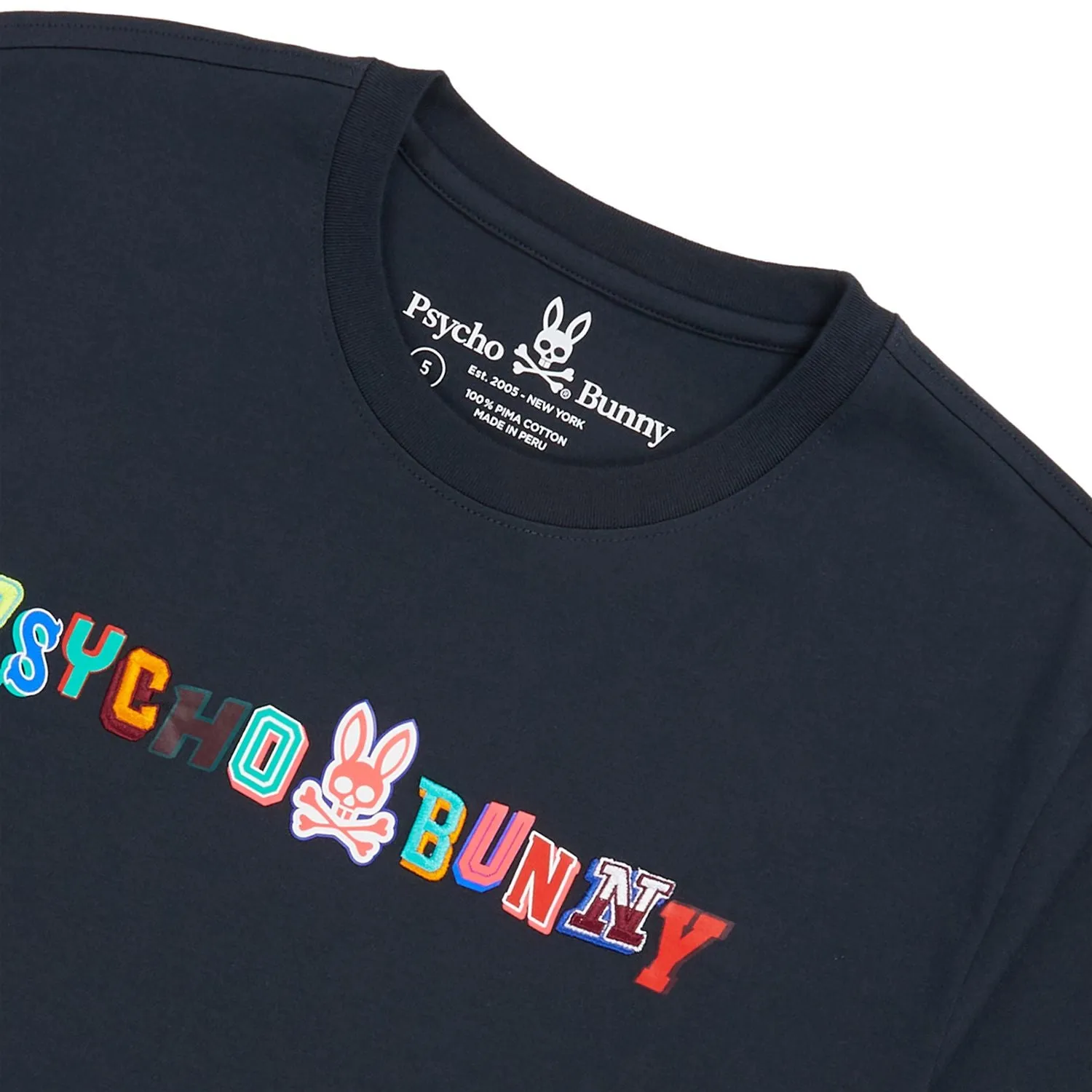 Psycho Bunny Mens Fulton Graphic Tee - Navy