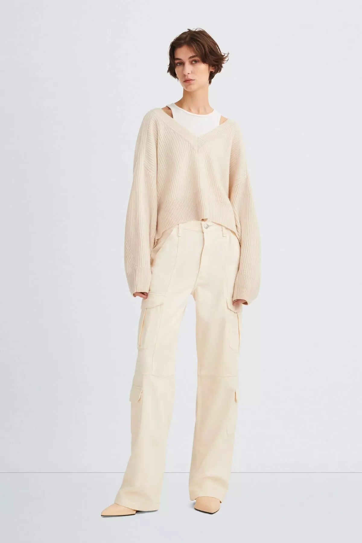 Rag & Bone Featherweight Cailyn Cargo Pant - Ecru