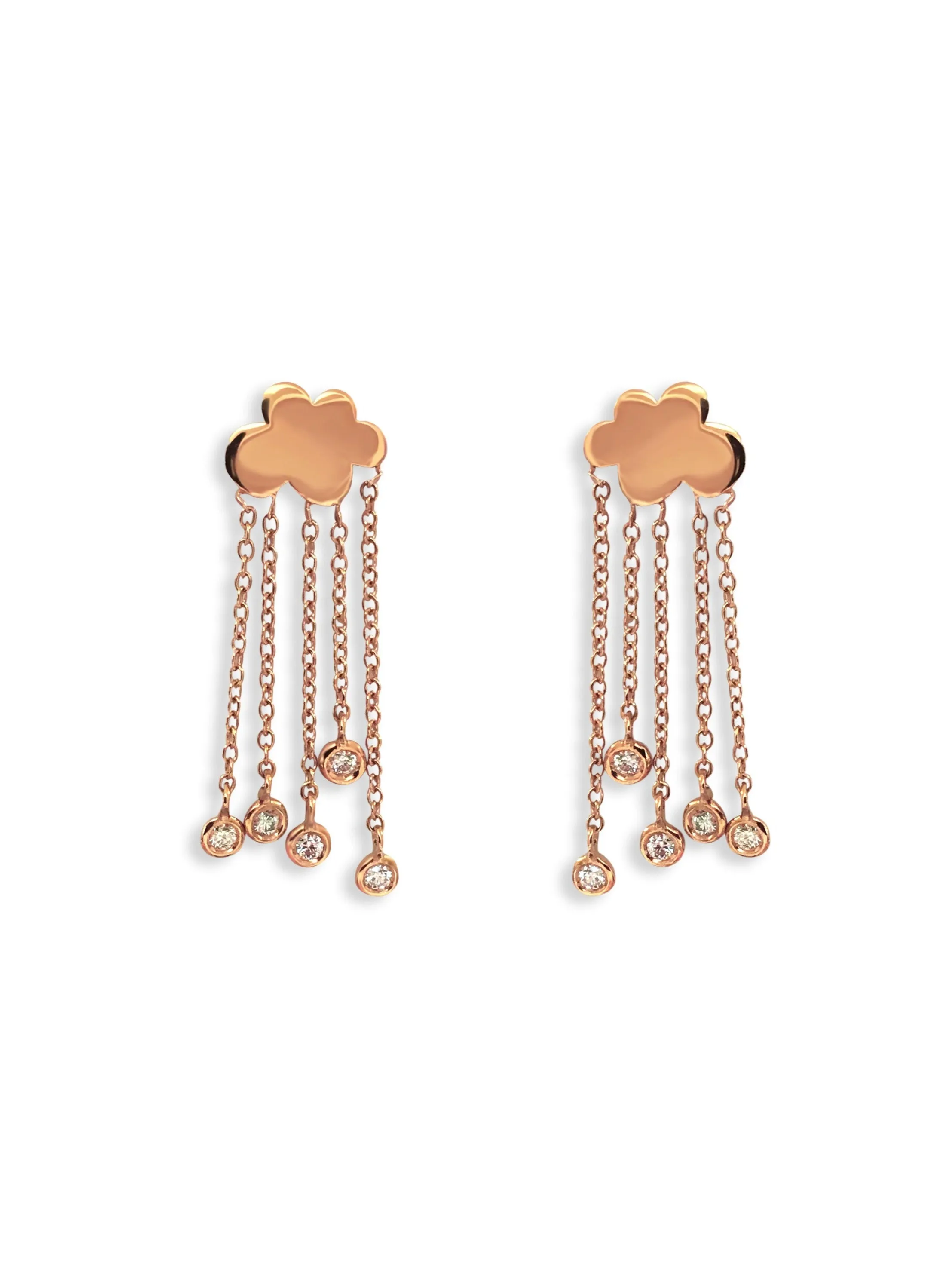 Rain Clouds - Earrings in 18-karat gold with diamonds