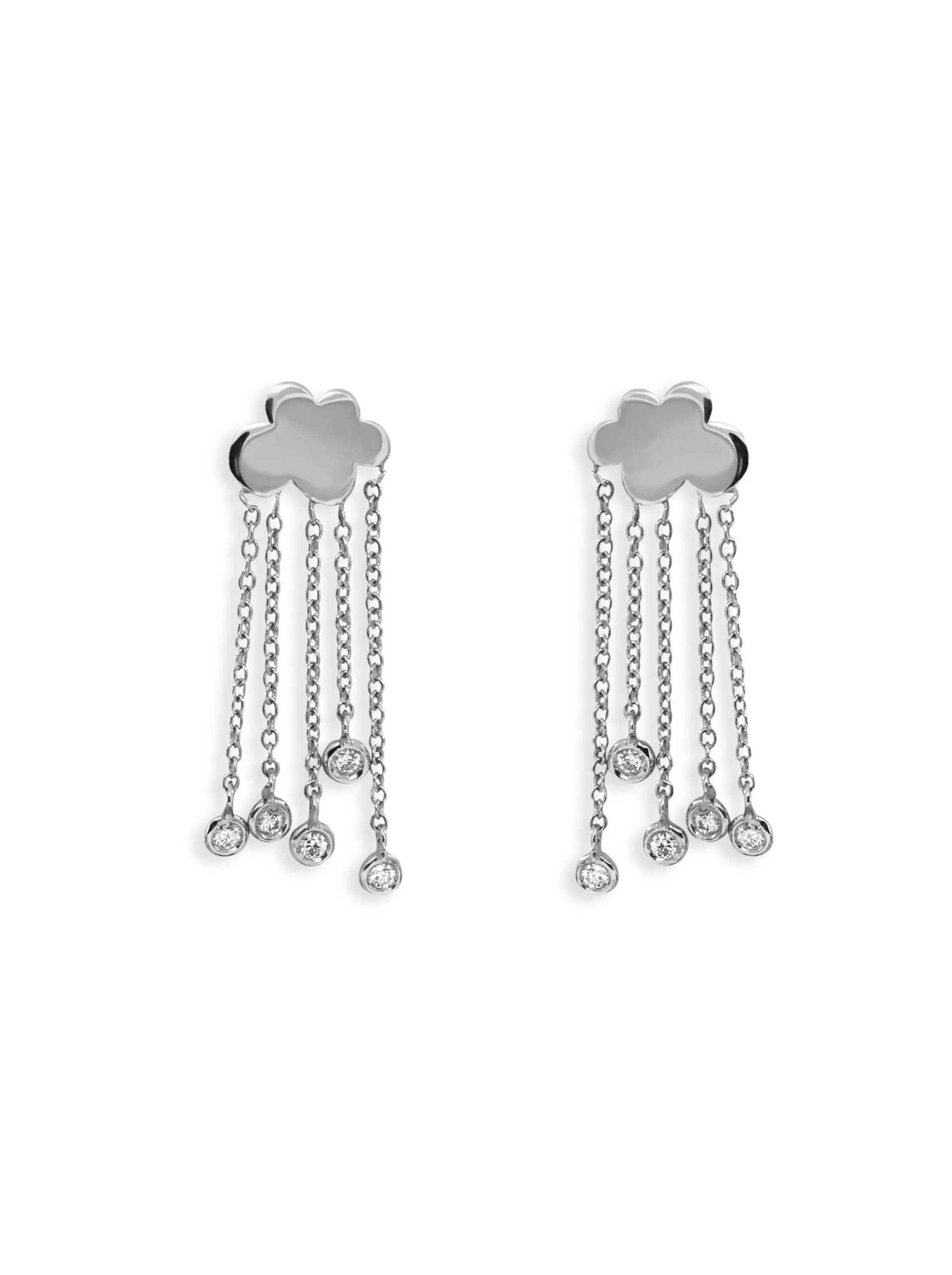 Rain Clouds - Earrings in 18-karat gold with diamonds