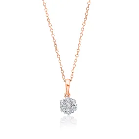 Rose Gold Diamond Eternal Pendant