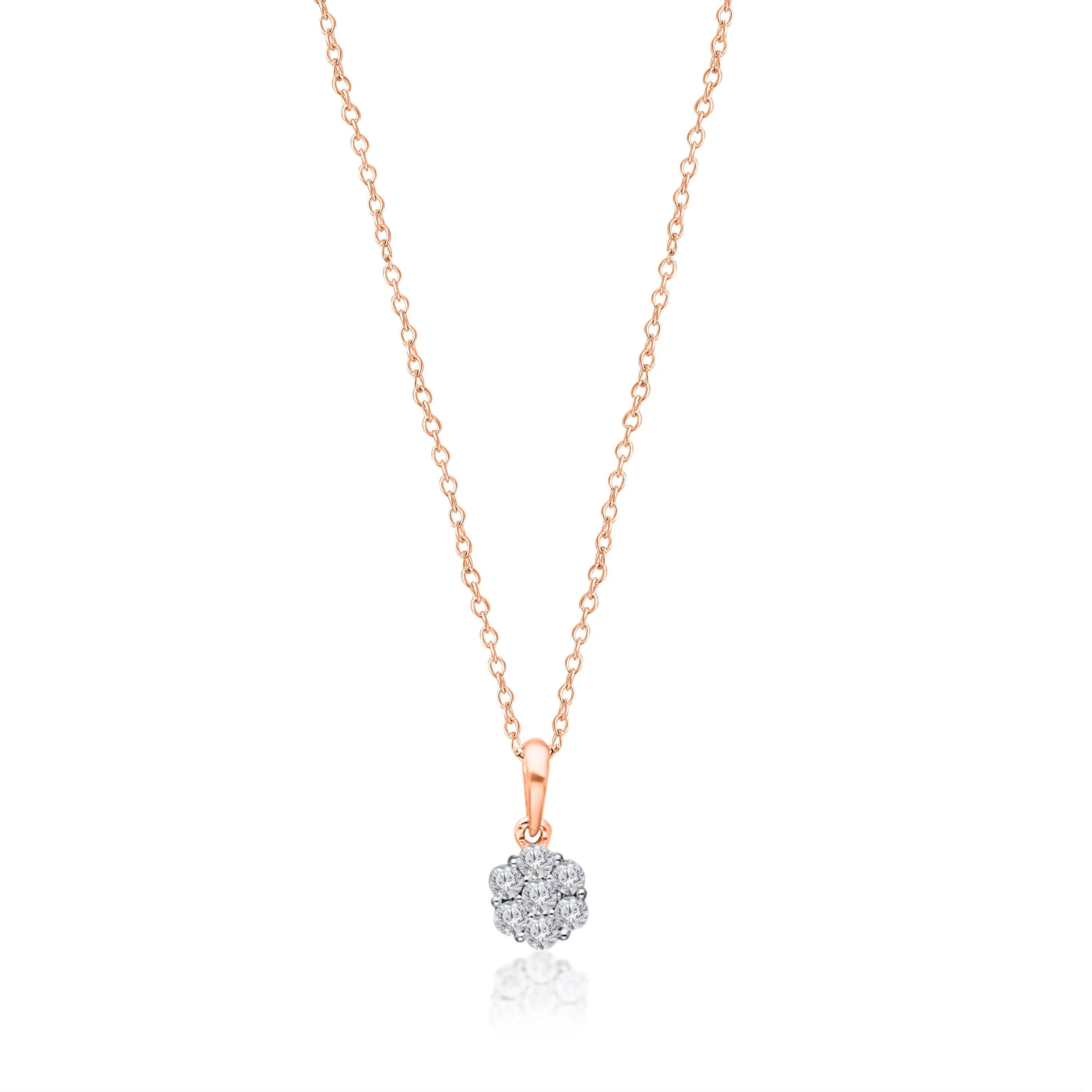 Rose Gold Diamond Eternal Pendant