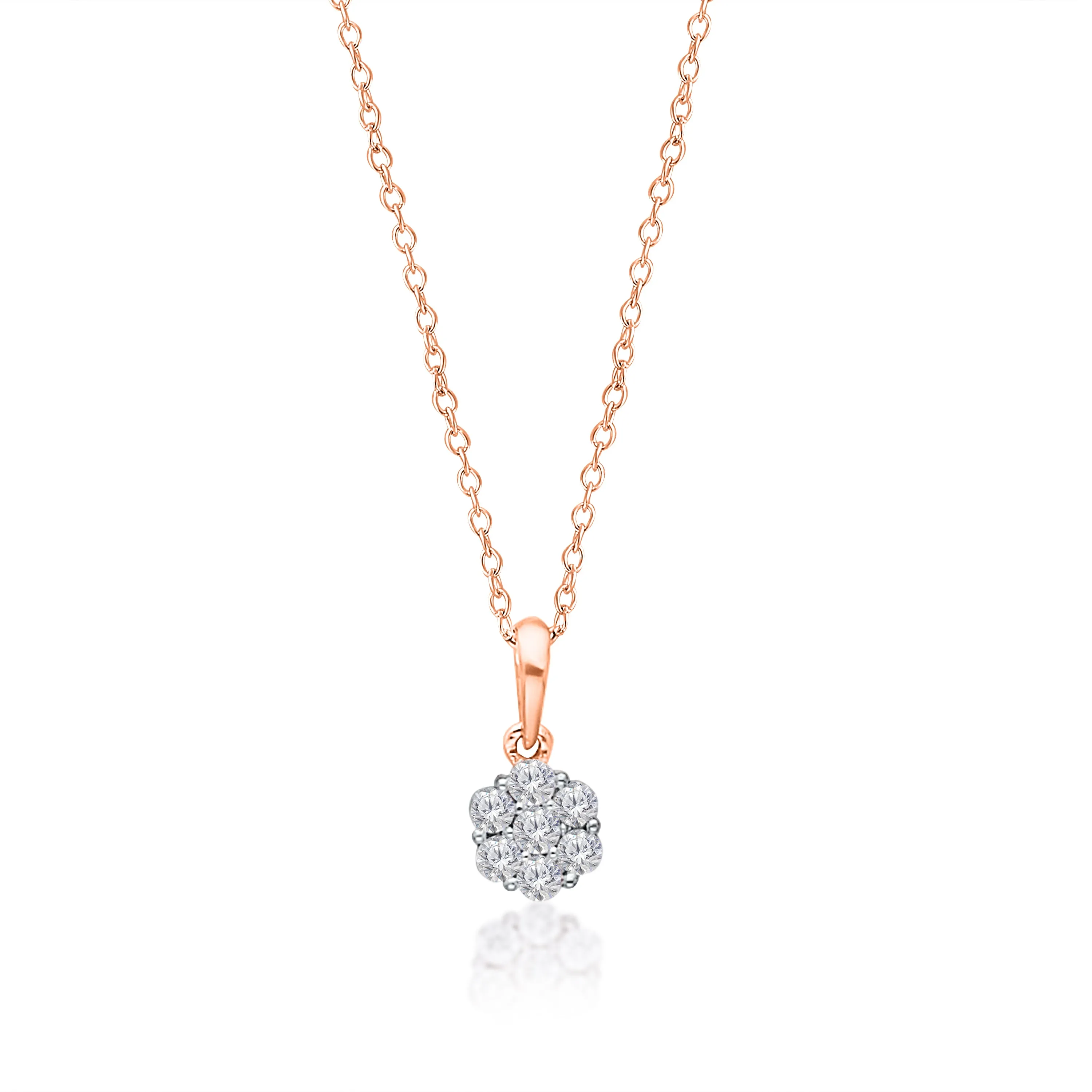 Rose Gold Diamond Eternal Pendant