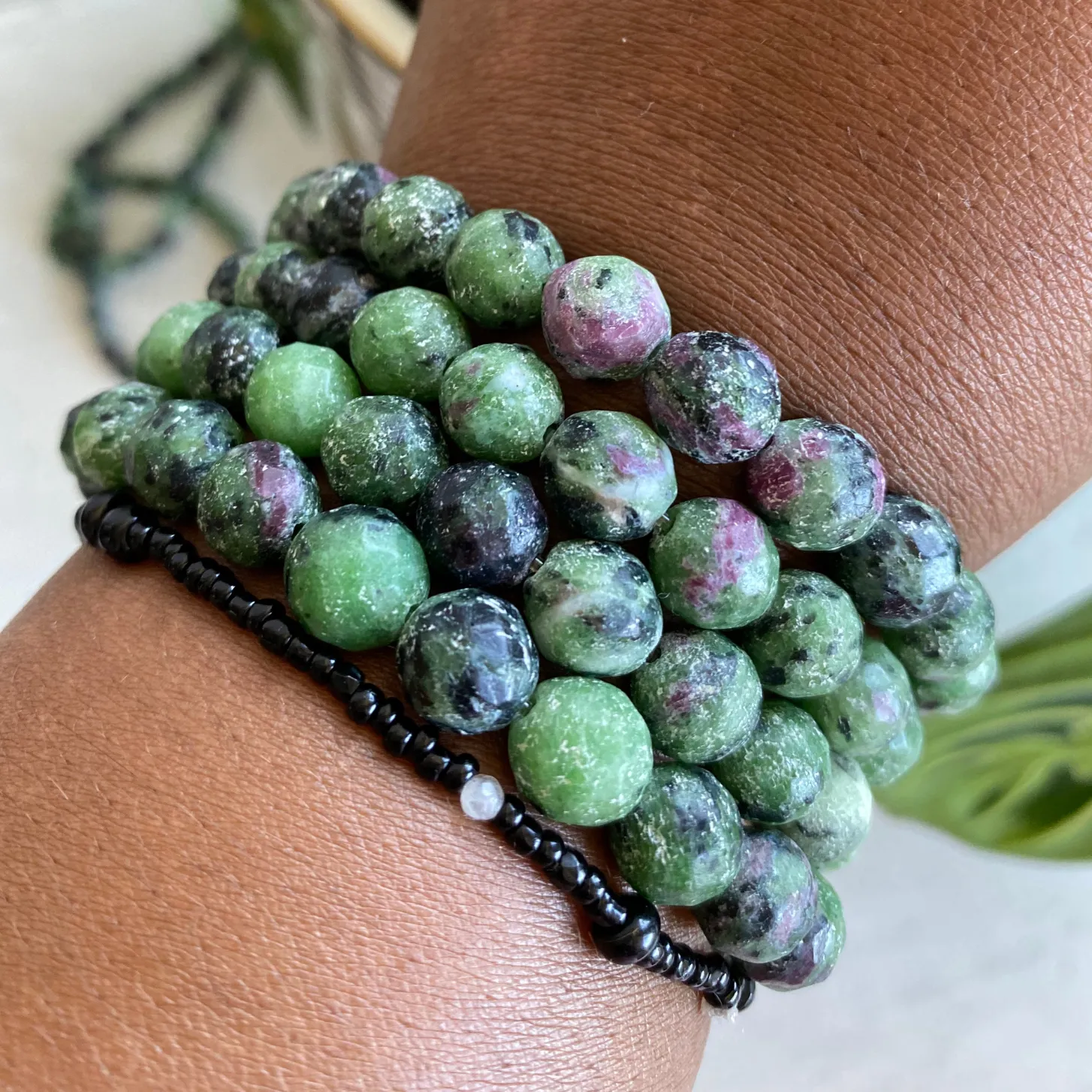 Ruby in Zoisite Ruby Bracelet