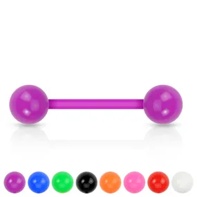 Solid Ball Acrylic Flexible Barbell