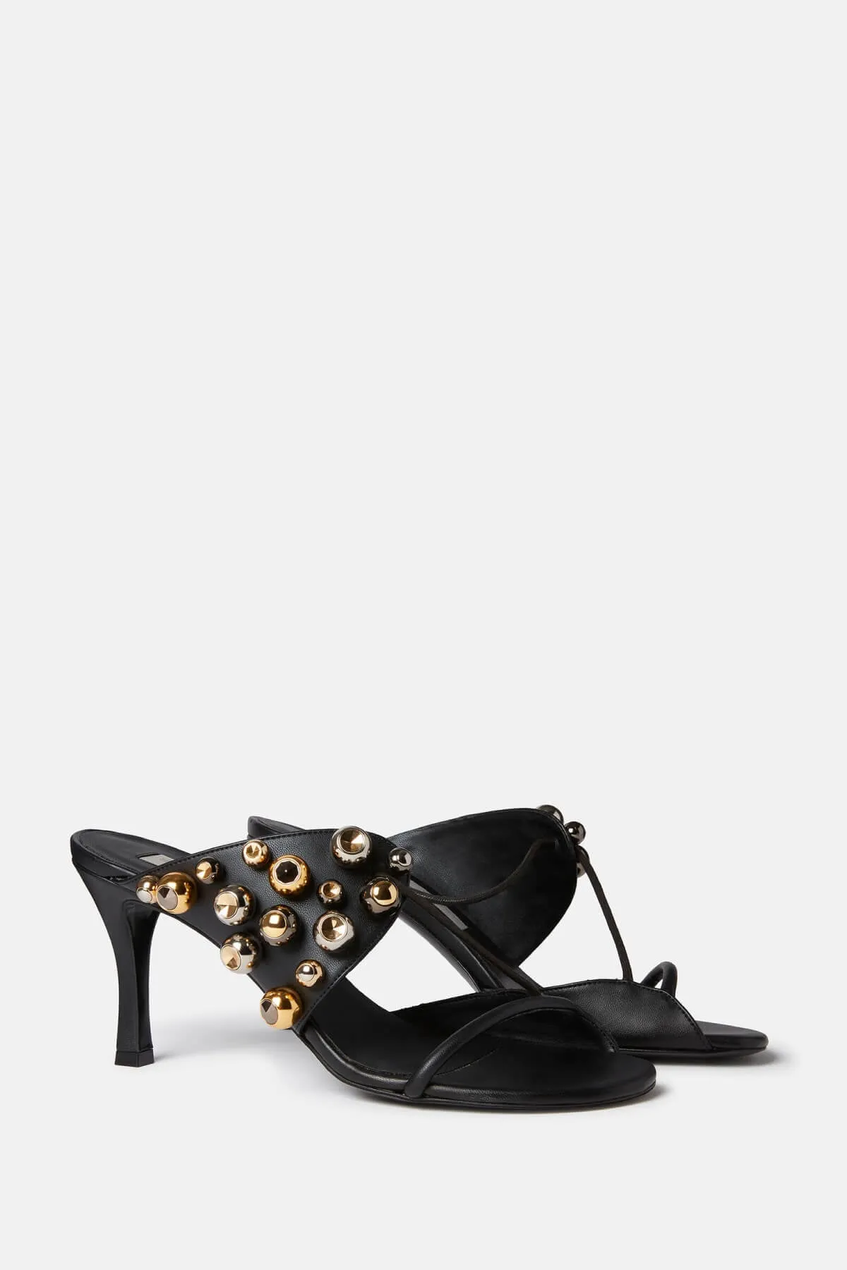 Stella McCartney Stella 100 Stud Mule Sandals - Black