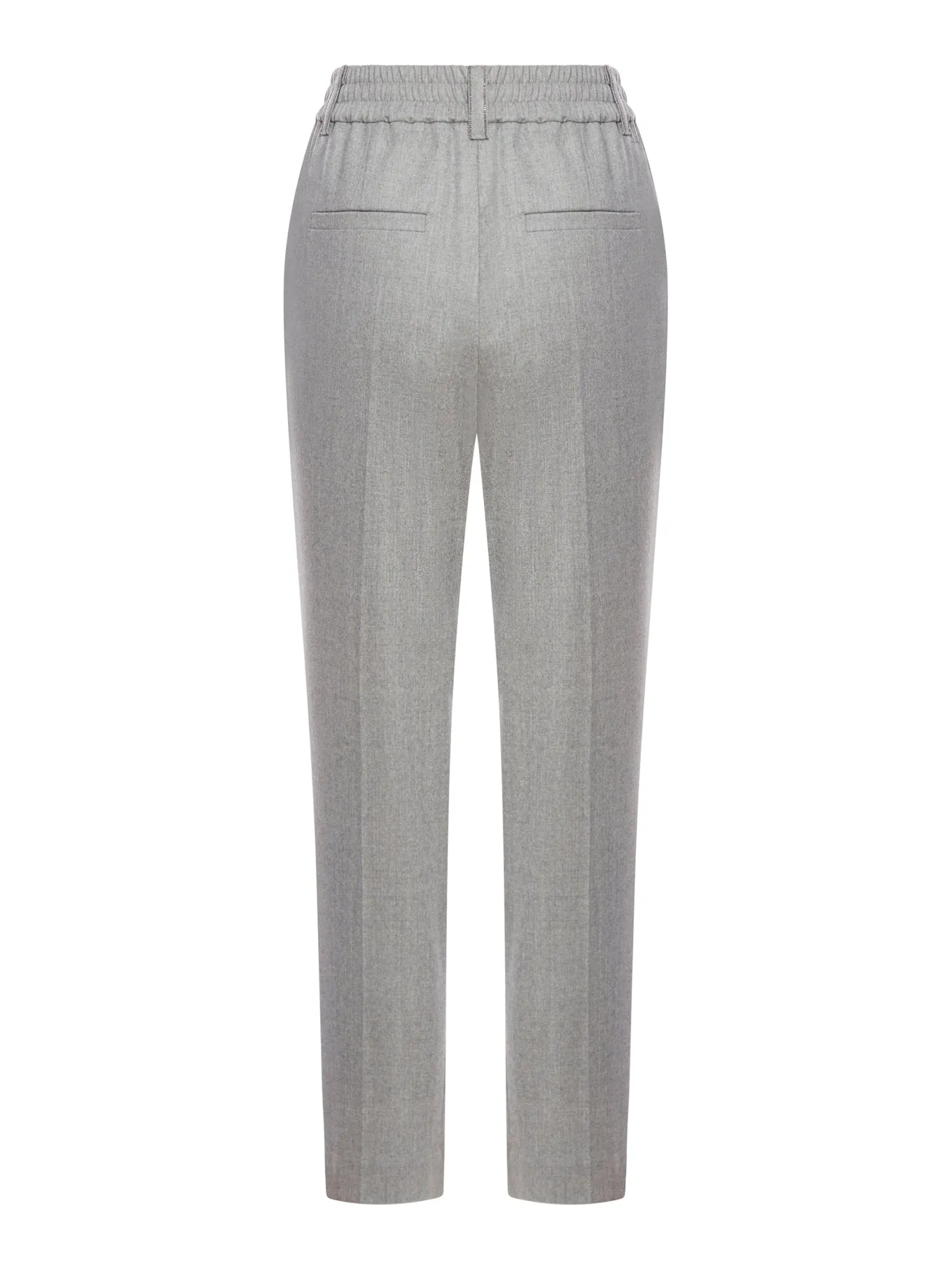 straight leg wool trousers