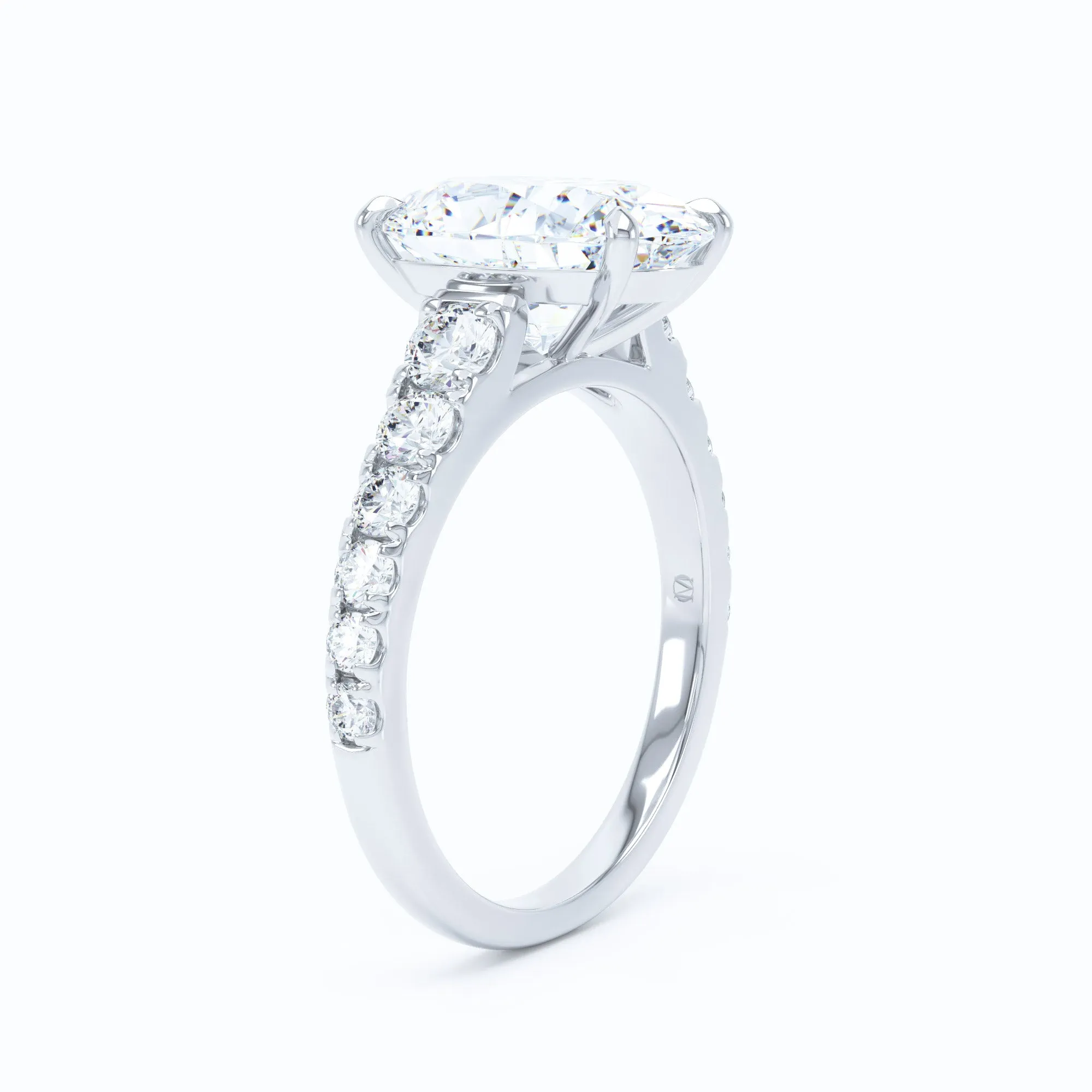 Straight UP - Oval Engagement Ring