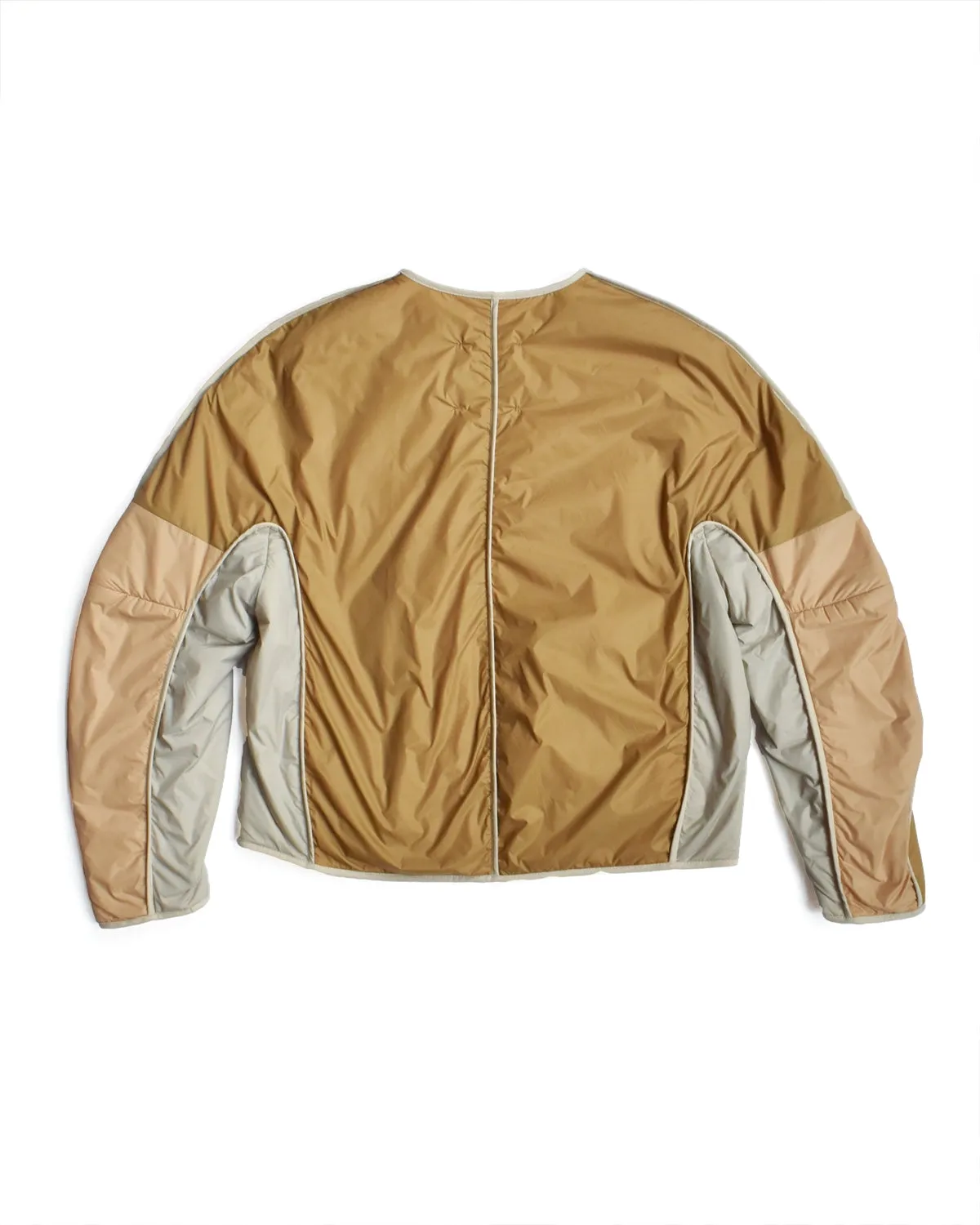 T-Coat Tonal Beige Lightweight Down Bomber