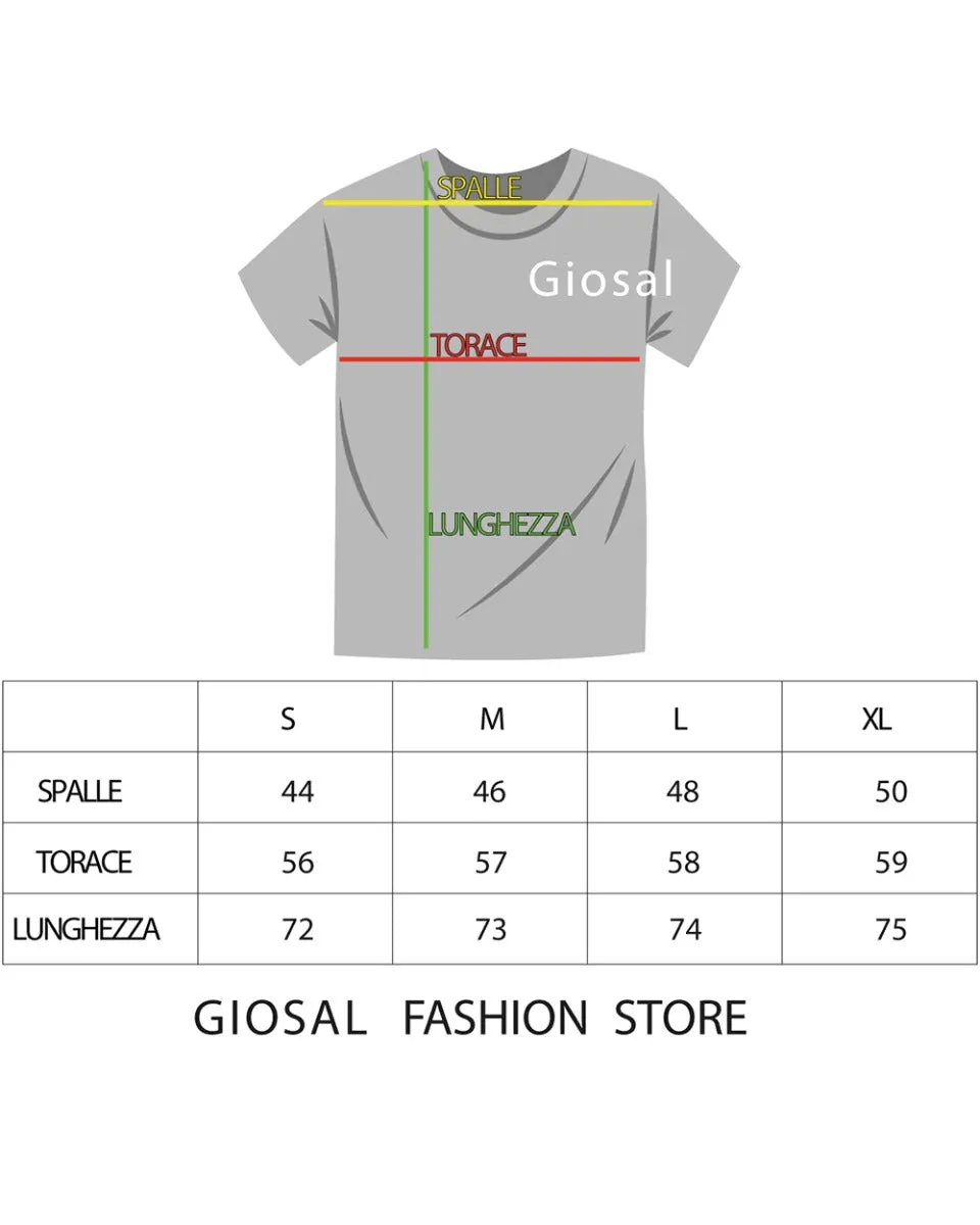 T-Shirt Uomo Stampa Teschio Bianca MOD Girocollo Manica Corta GIOSAL TS2649A