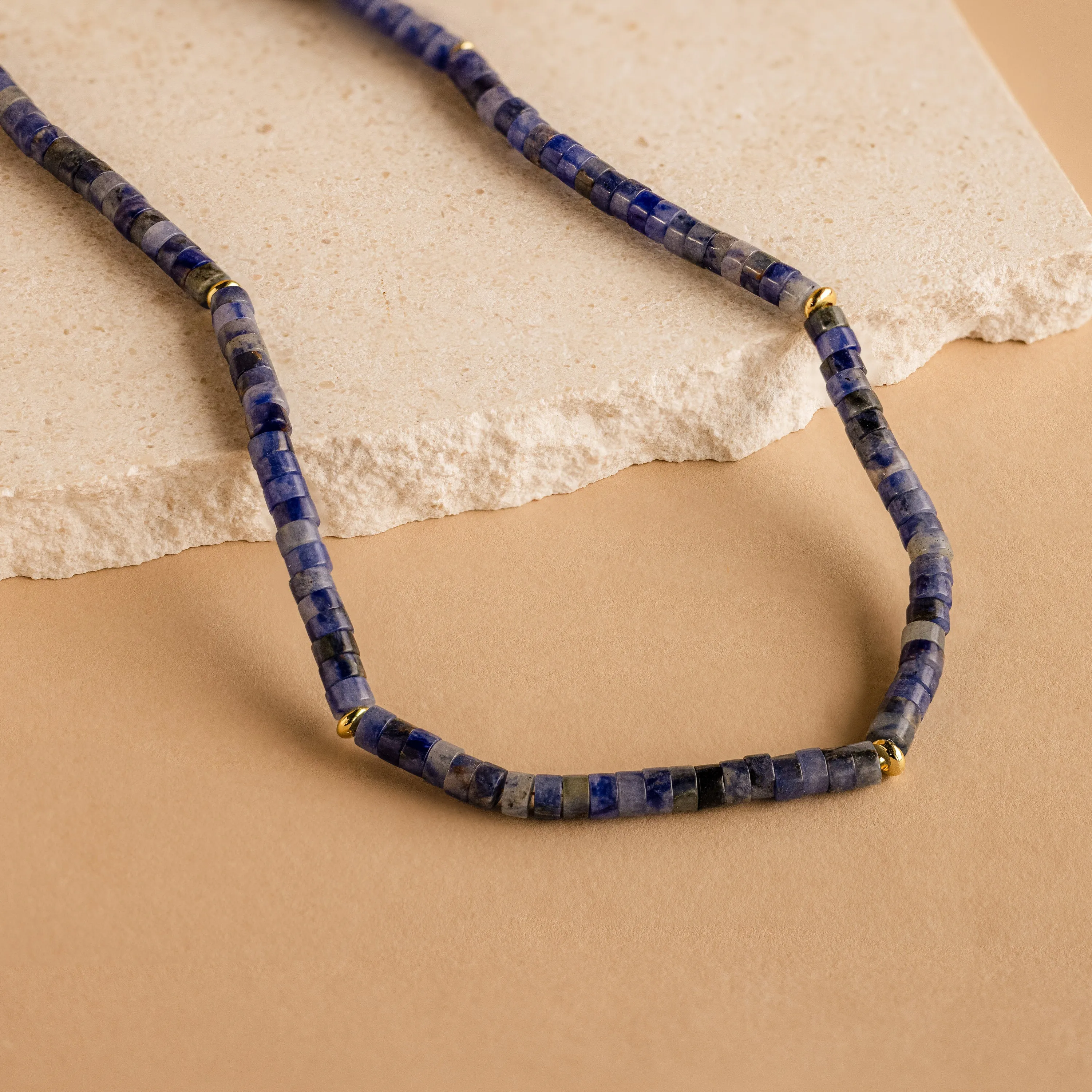 Tanzanite Beaded Necklace