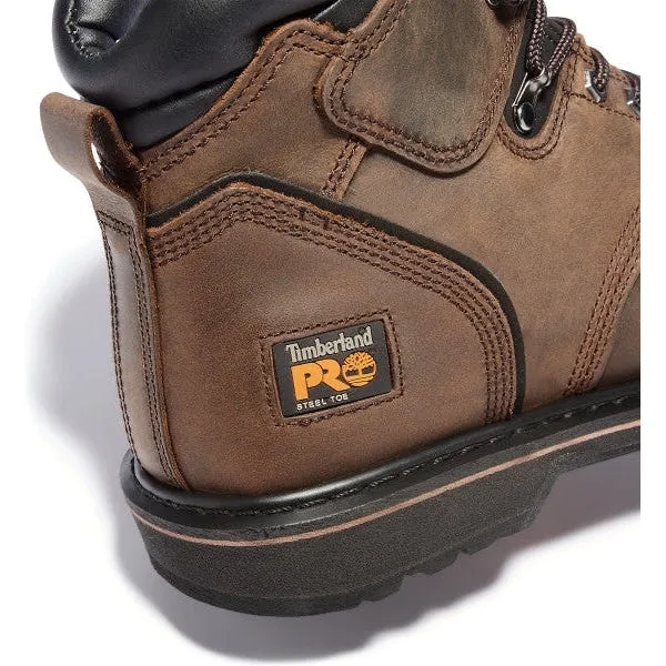 Timberland Pro Men's Pit Boss 6" ST Slip Resist Work Boot -Brown- TB133034214