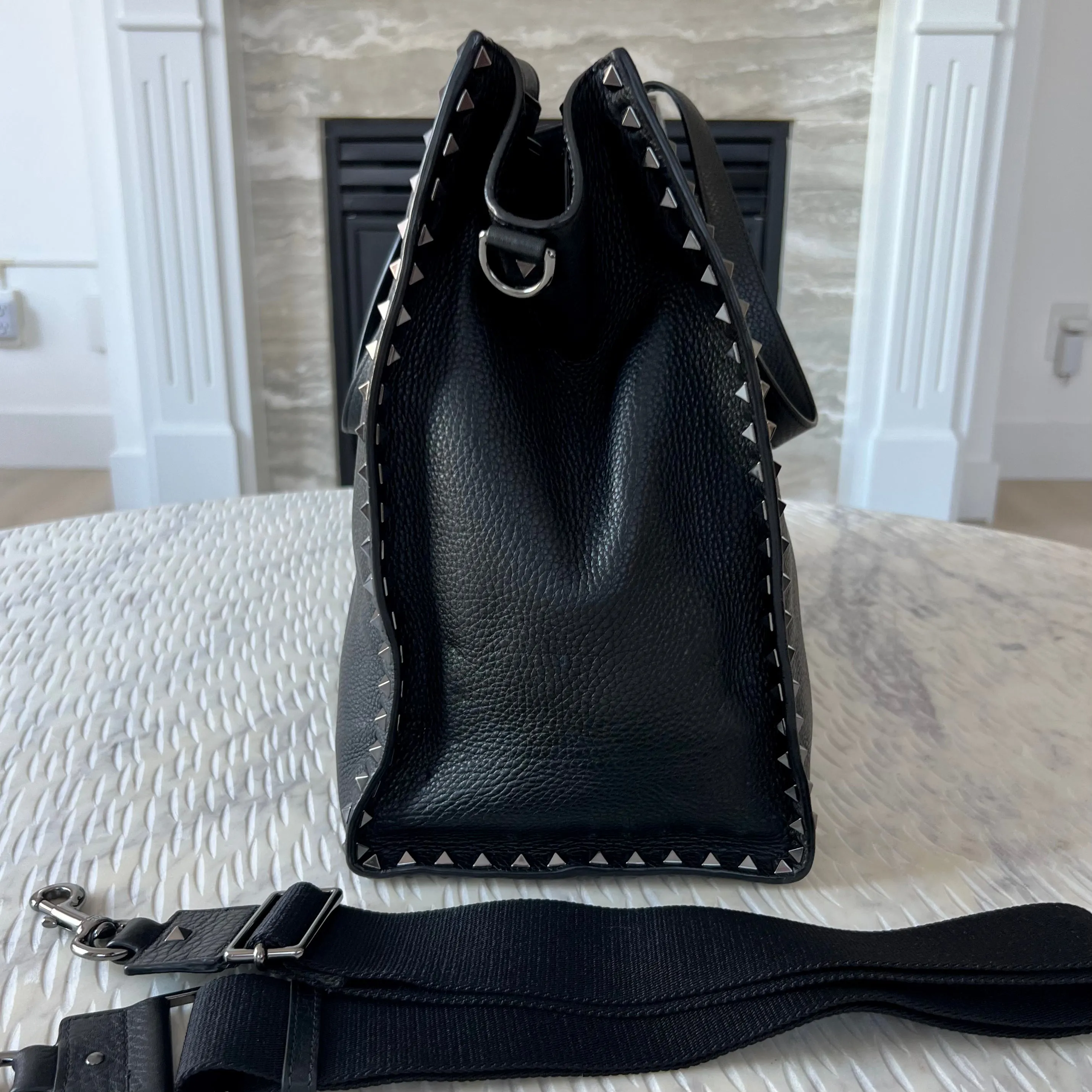 Valentino Garvani So Black Tote Bag