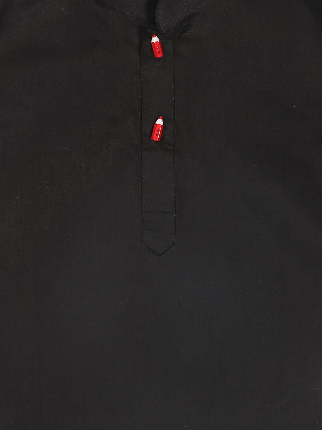 VASTRAMAY Boy's Black Kurta