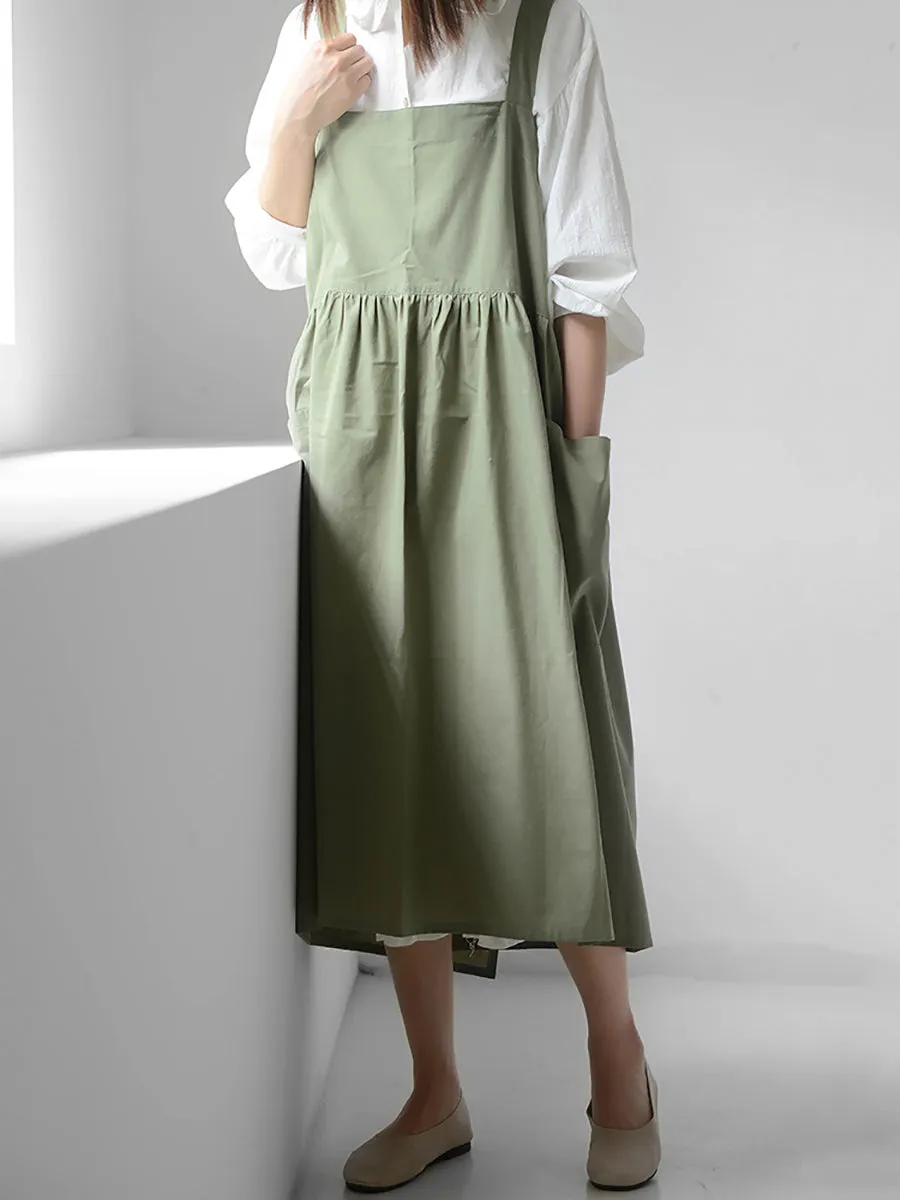 Women Casual Solid Waterproof Cotton Apron SC1013