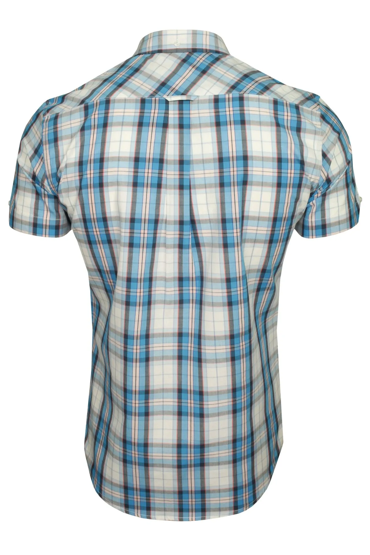 Xact Mens Cotton Checked Shirt - Short Sleeved