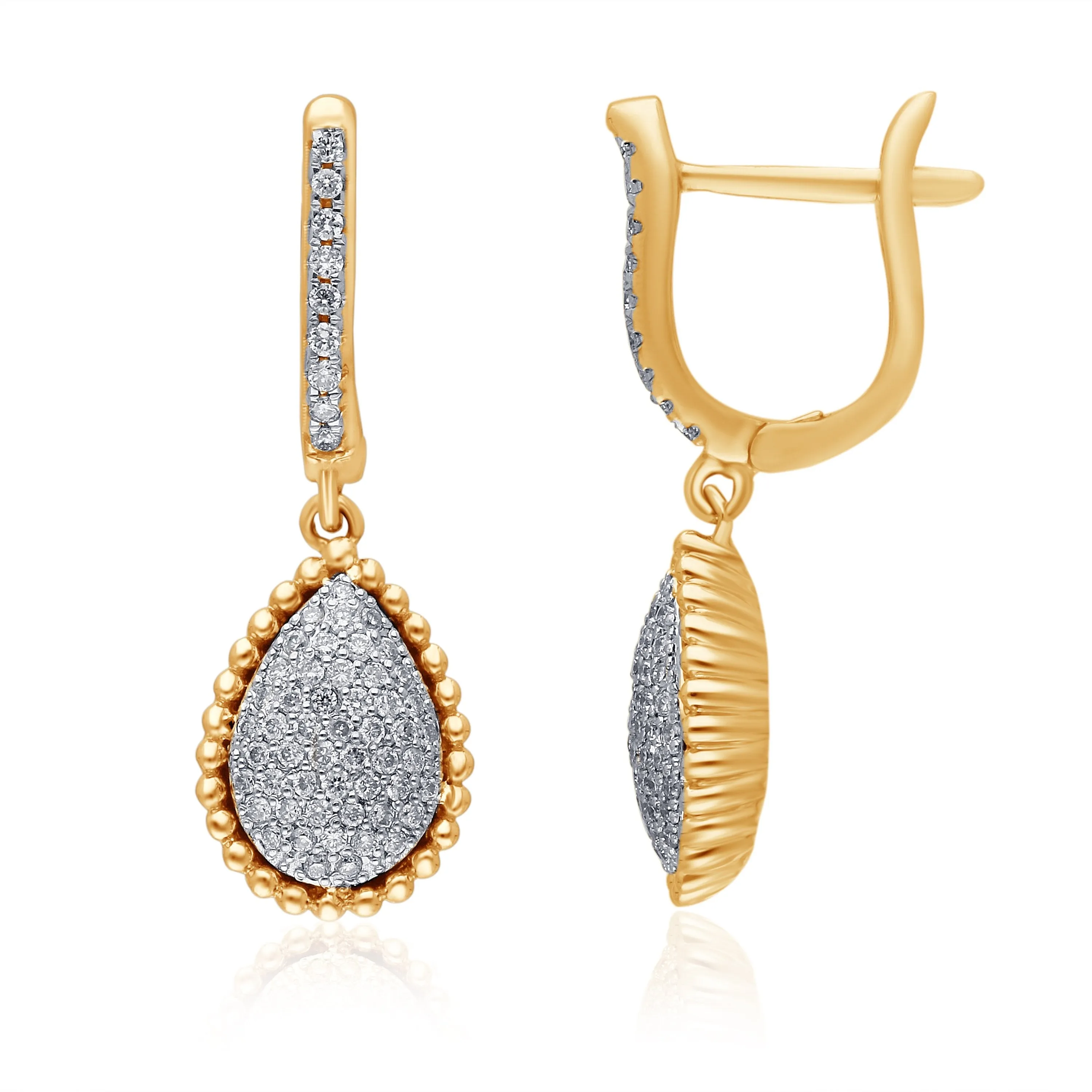 Yellow Gold Diamond Eternal Earrings